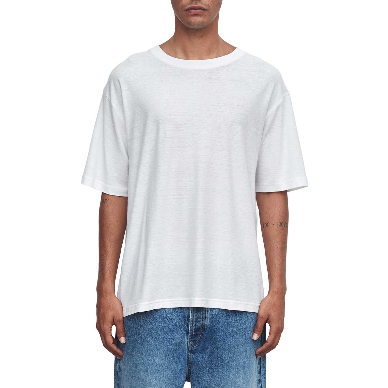 Assembly Label Billie Cottn Hemp Tee Antique White